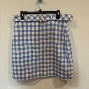 NWT Ann Taylor blue & white skirt